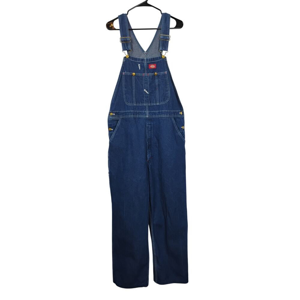 Dickies Denim Coveralls 36x34 Dark Denim